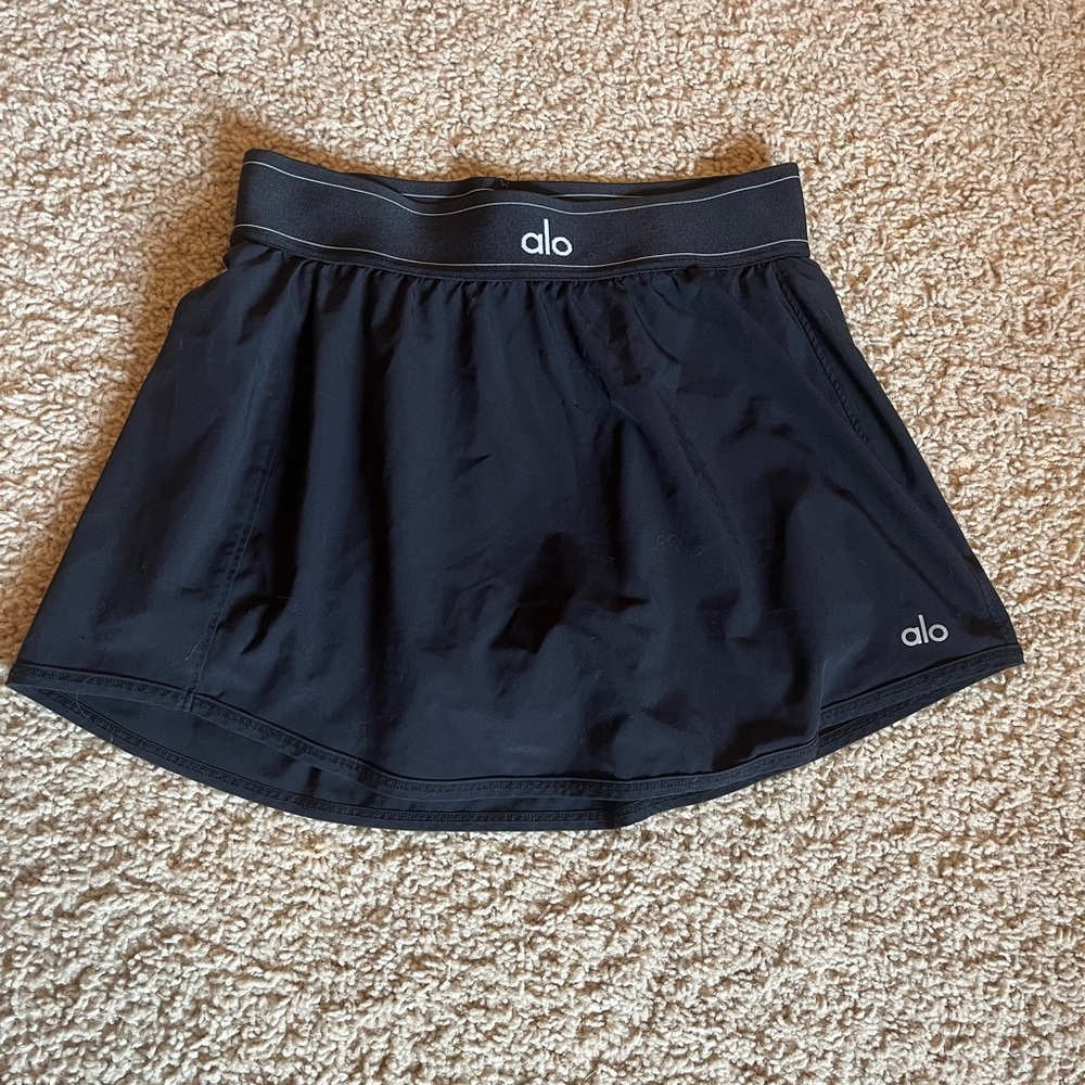 ALO Yoga Black Athletic Skirt
